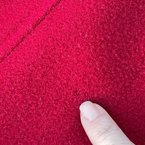 Vintage 1970's Wool Red Jacket, button up, Size 6 M - Picture 16 of 16